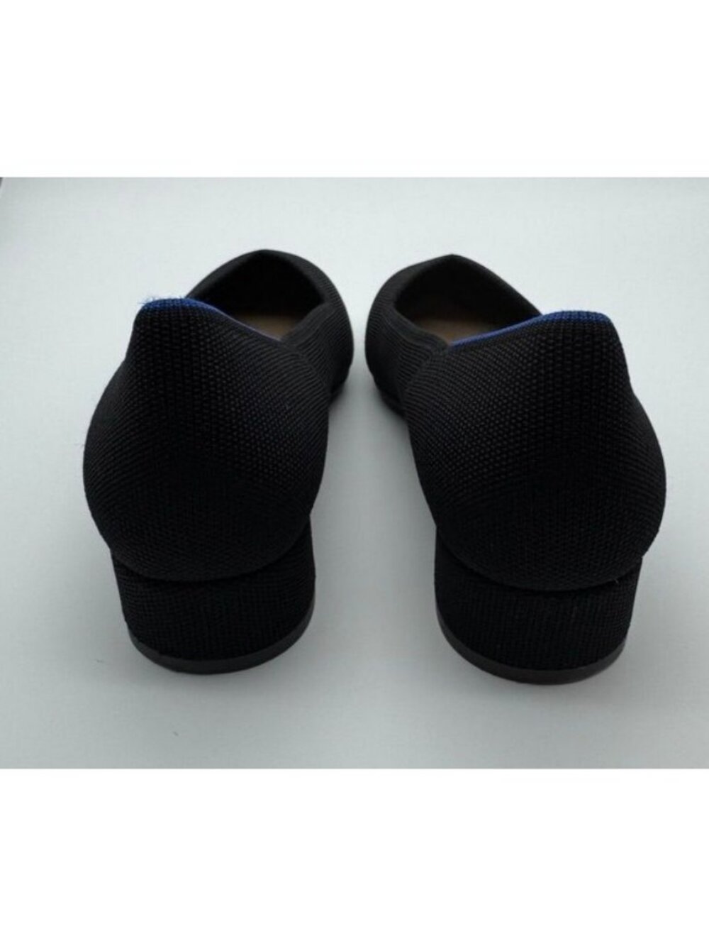Rothy's The High Point Heel Black Pumps Knit Shoes Block Heel Women's Size 9.5 - Picture 4 of 7